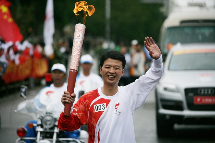 當選2008北京奧運拉薩傳遞第三棒火炬手