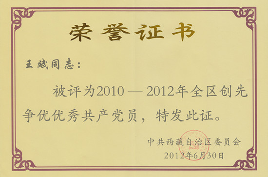 創(chuàng)先爭優(yōu)優(yōu)秀共產(chǎn)黨員